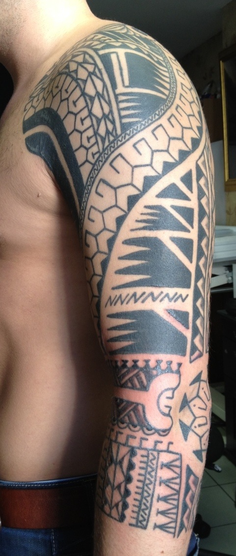 Posted in Polynesian tattoo Tagged Samoan tattoo Samoan tattoo sleeve 